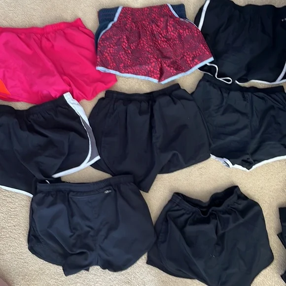 (8) Nike DRI-FIT dri fit Athletic Sport Shorts XS Bundle Workout Bottoms Running - Picture 2 of 3